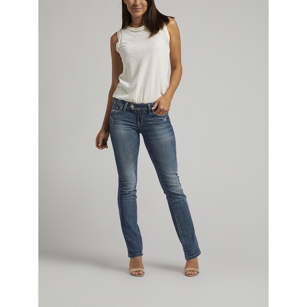 NWT Silver Tuesday Low Rise Slim Bootcut Jeans 30 X 31 Y2K Western Denim Boho
